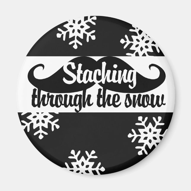 Staching through the snow magnet (Front)