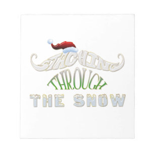 Staching Through the Snow Notepad