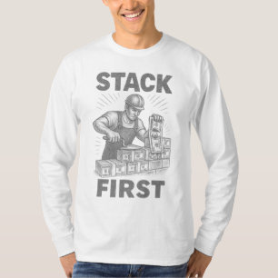 Stack First Financial Empowerment Bricklayer Stack T-Shirt