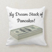 Stack of 100 Dollar Bills Throw Pillow