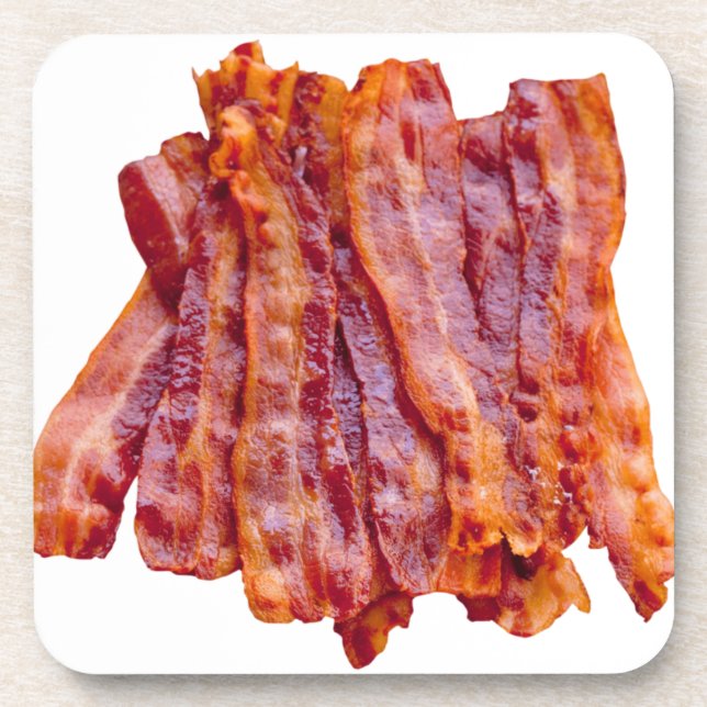 Stack of Bacon Beverage Coaster (Front)