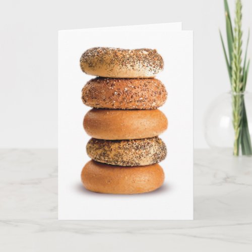 STACK OF BAGELS LOX LOVE SESAME POPPY SEED EVERY CARD