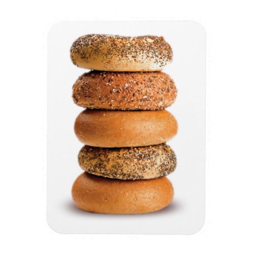 STACK OF BAGELS LOX LOVE SESAME POPPY SEED EVERY MAGNET