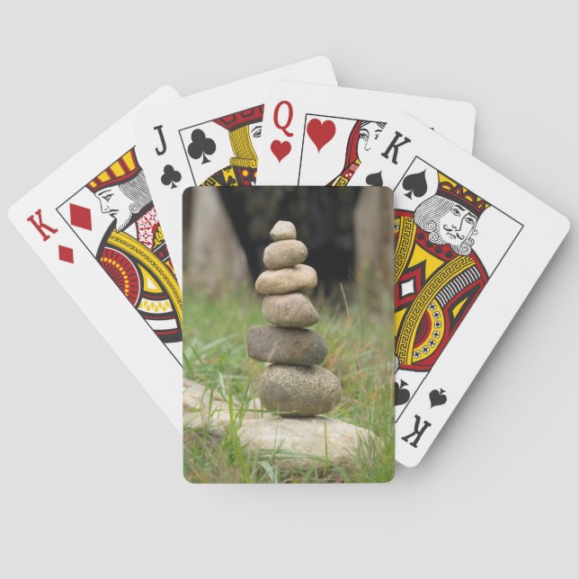 Stack Of Balanced Rocks Poker Cards (Back)