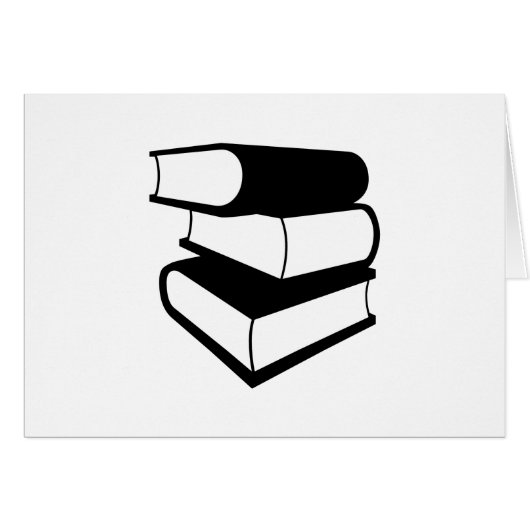 Stack Of Black Books Cards (Front Horizontal)
