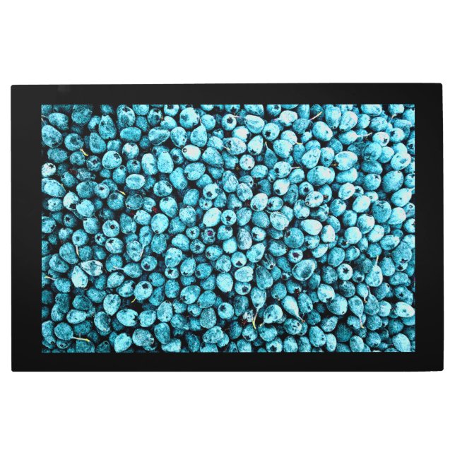 "Stack of Blueberry Fruit" Cute Photo. Buy Now Metal Print (Front)
