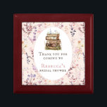 Stack of books bridal shower watercolor wildflower gift box<br><div class="desc">This floral favor box are perfect for a 'New Chapter' bridal shower. Featuring a watercolor stack of floral-decorated books and a soft wildflower background, it adds a vintage storybook charm. The classic Old English-style font enhances the nostalgic feel, making it a beautiful addition to your celebration.</div>