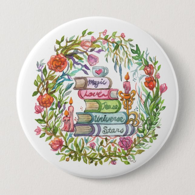 Stack of Books Button (Front)