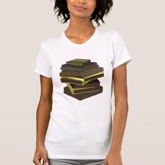 Stack Of Books - GreenGrey T-Shirt