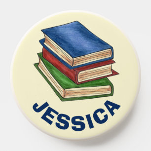 Stack of Books Librarian Teacher Professor Reading PopSocket