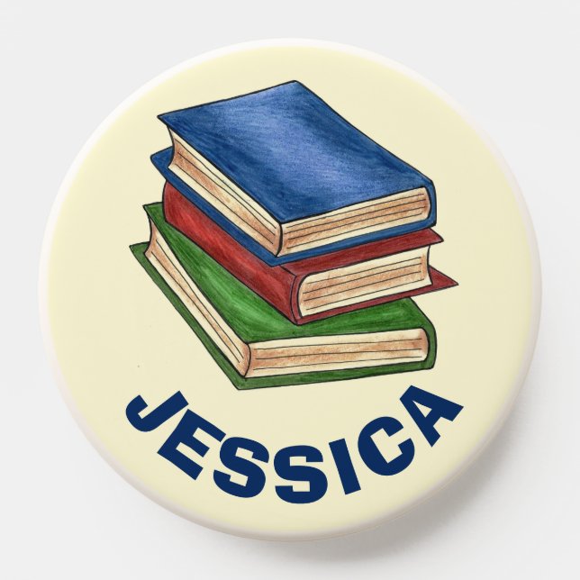 Stack of Books Librarian Teacher Professor Reading PopSocket (Popsocket)
