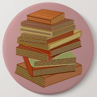 Stack Of Books - Pastel Button