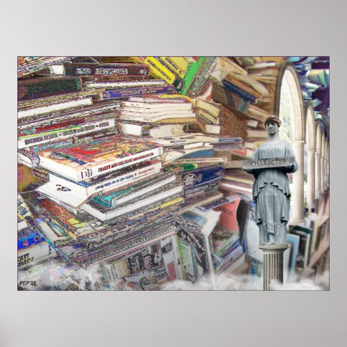 Stack of Books Poster