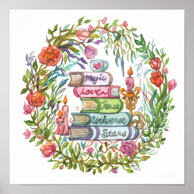 Stack of Books Poster (Front)