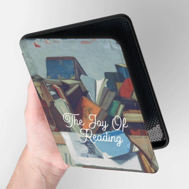 Stack of Books/The Joy of Reading Kindle Cover (Angled)