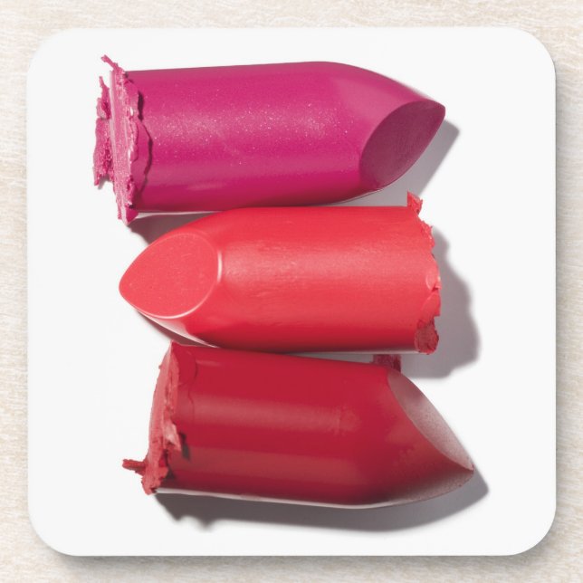 Stack of broken lipstick coaster (Front)