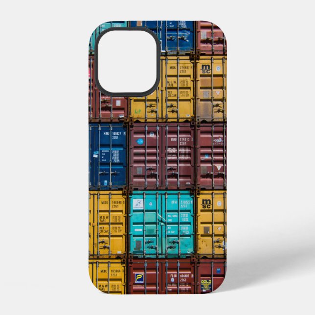 Stack of cargo trailer iphone case (Back)