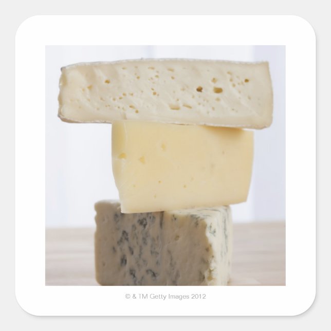 Stack of cheese square sticker (Front)