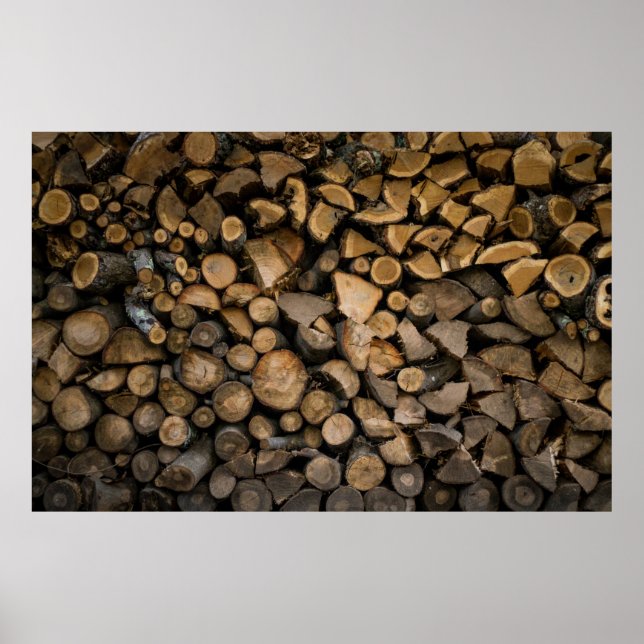 Stack of firewoods poster (Front)