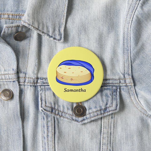 Stack of Flour Tortillas Button (In Situ)