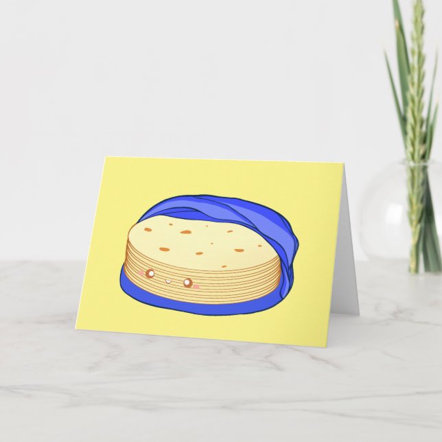 Stack of Flour Tortillas Card (Front)