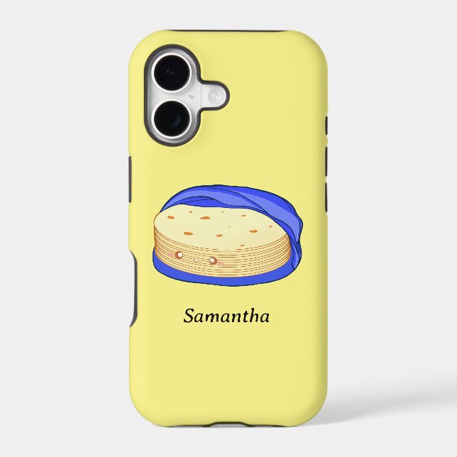 Stack of Flour Tortillas Iphone Case (Back)