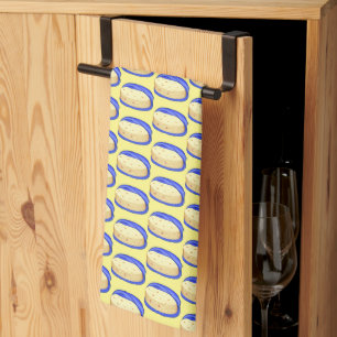 Stack of Flour Tortillas Kitchen Towel