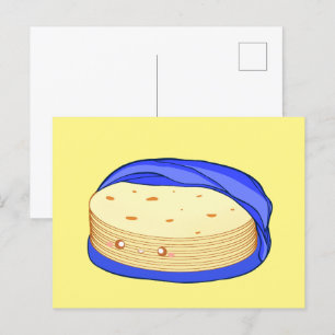 Stack of Flour Tortillas Postcard