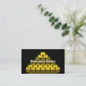 Stack of Gold Bars Business Card (Standing Front)