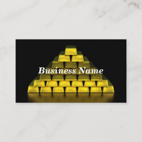 Stack of Gold Bars Business Card
