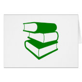 Stack Of Green Books Cards (Front Horizontal)