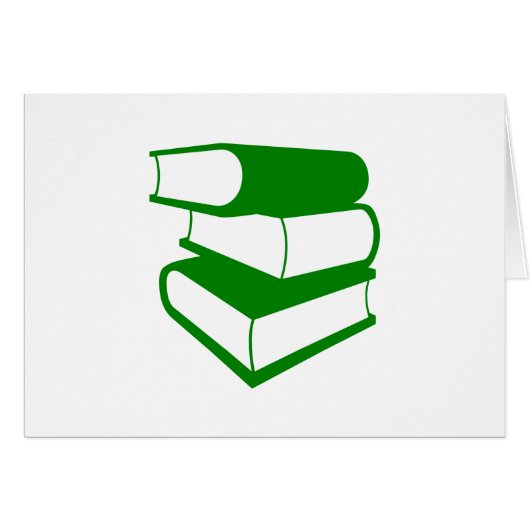 Stack Of Green Books Cards (Front Horizontal)
