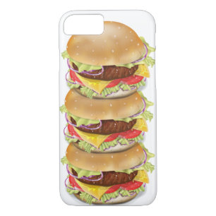 Stack of hamburgers or cheeseburgers iPhone 8/7 case