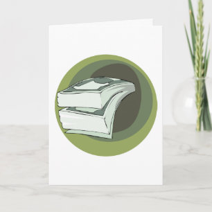 Stack of Money Cash Green Backs Card