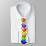 Stack Of Painted Teapots Neck Tie at Zazzle