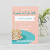 Stack of Pancakes | Brunch Bridal Shower Invitation (Standing Front)