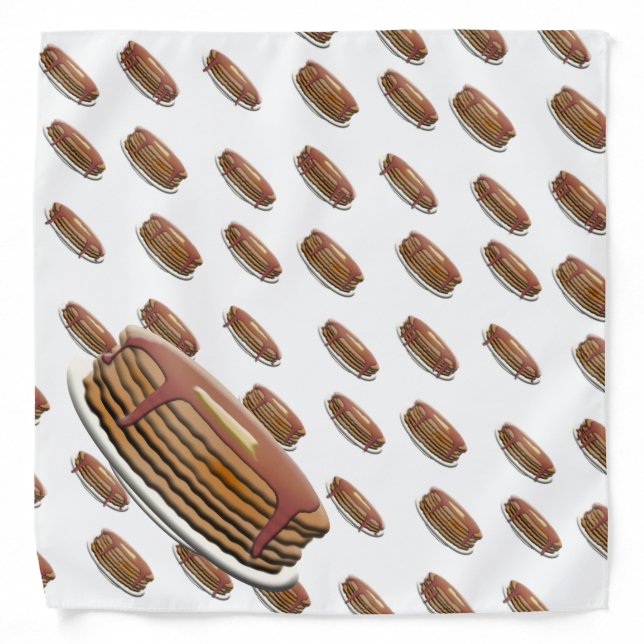 Stack of Pancakes on Plates Background Bandana (Front)