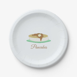 Stack of Pancakes Paper Plates