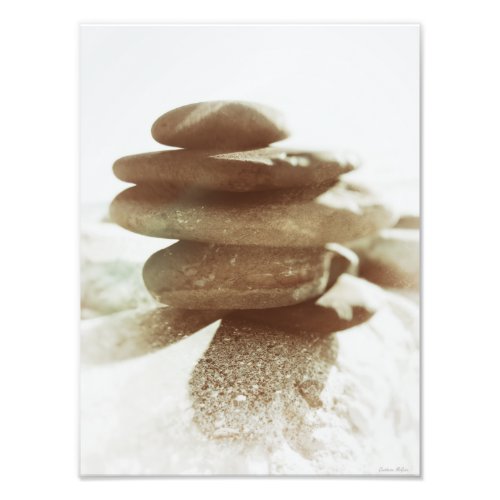 Stack Of Rocks Zen Meditation Stacked Stones Photo Print