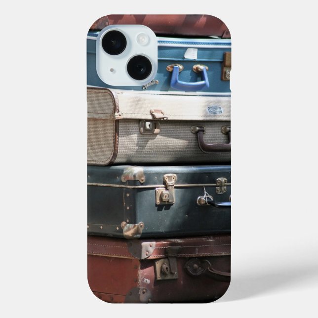 Stack of Vintage Suitcases Case-Mate iPhone Case (Back)