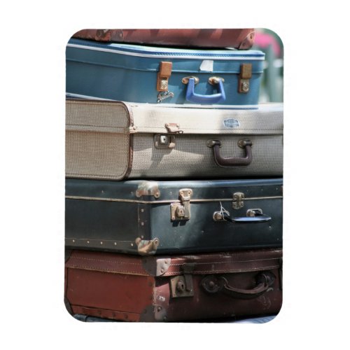 Stack of Vintage Suitcases Magnet