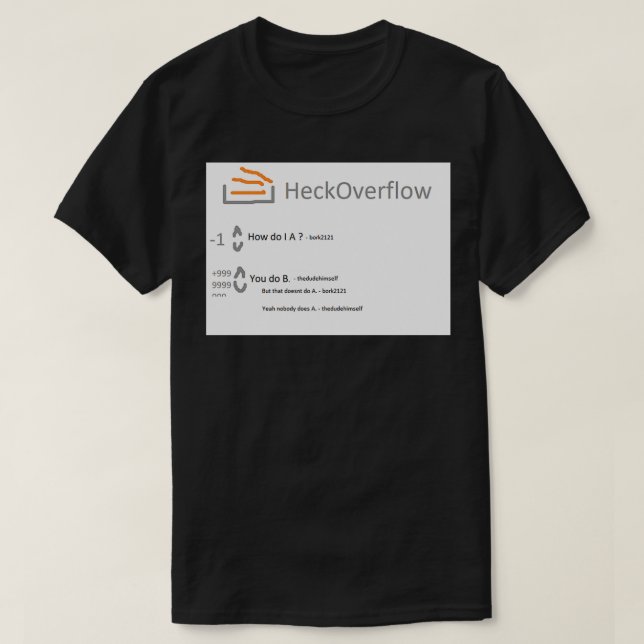 Stack Overflow T-Shirt (Design Front)
