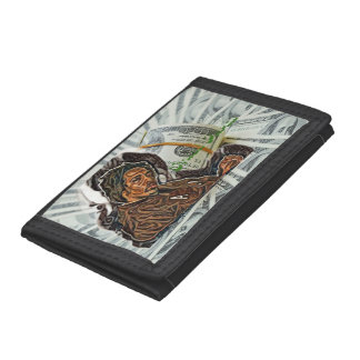 Stack paper trifold wallet