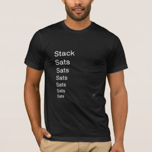 Stack Sats Black T-Shirt
