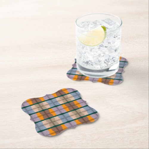 Stackable Mirrored Sensational Pattern  Paper Coaster