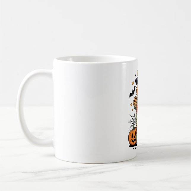 Stacked Bearded Dragons Halloween Design Coffee Mug (Left)