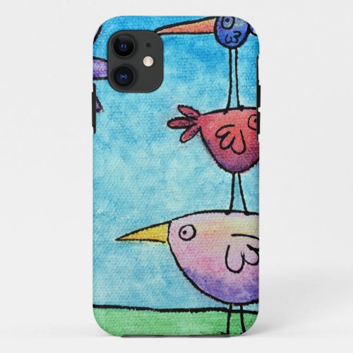 Stacked Birds iPhone 11 Case