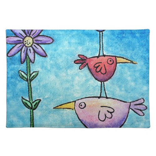 Stacked Birds Cloth Placemat