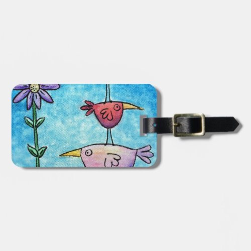 Stacked Birds Luggage Tag