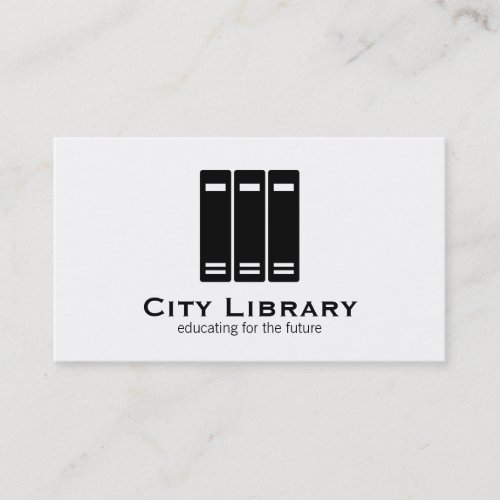 Stacked Books Business Card